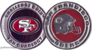 NFL San Francisco 49ers Helmet Poker Chips Card Guard  