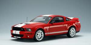 Autoart FORD Mustang SHELBY COBRA GT500 PRODUCTION CAR RED WHITE 118 