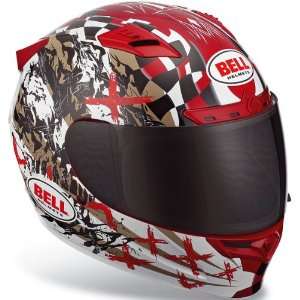  Bell Vortex Torn Helmet   X Large/Red Automotive
