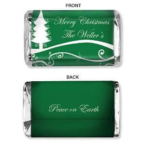  Trendy Christmas Tree Personalized Mini Candy Bar Wrapper 