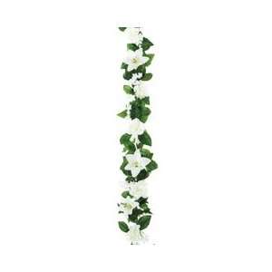  Club Pack of 12 Artificial White Gardenia, Lily & Ivy Silk 