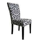 MODERN CLASSIC ARMLESS ACCENT FLORAL PINK GREEN BLACK CREAM CHAIR SET 