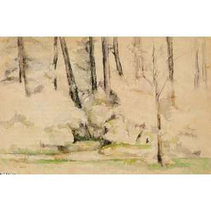 FRAMED oil paintings   Paul Cezanne   24 x 16 inches   Into the Woods