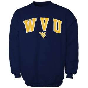West Virginia Mountaineers Navy Blue Mascot One Sweatshirt  
