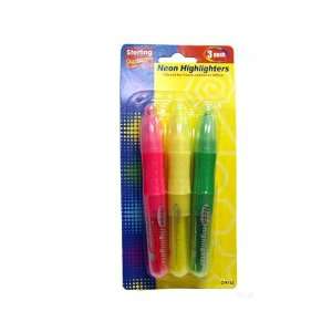  3 Pack Neon Highlighters
