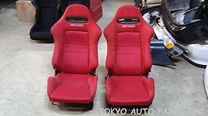   RSX TYPE R DC5 OEM RED RECARO SEAT WITH RAIL HONDA ★★★  