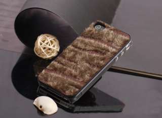Fashion Luxury Hot Selling Soft Wool Hard Back Case Cover For Iphone 4 