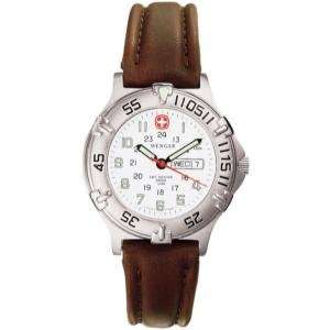  Wenger Avalanche, White Dial, Brown Leather Strap, Ladies 