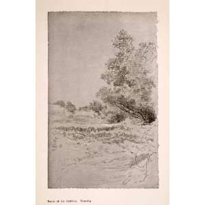   Wharton Edwards Art Trees   Original Halftone Print
