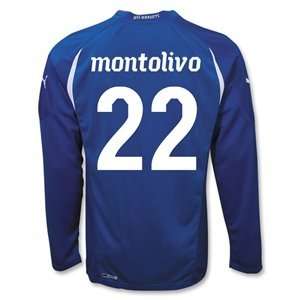  PUMA Italy 10/12 LS MONTOLIVO 22 Home Soccer Jersey 