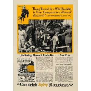   Safety Silvertown Broncho Whiteman   Original Print Ad