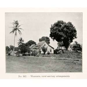  1930 Print Monrovia Village Town Liberia Africa Rural 