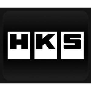  HKS White Sticker Decal Automotive