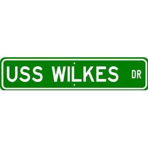  USS WILKES AGS 33 Street Sign   Navy Patio, Lawn & Garden