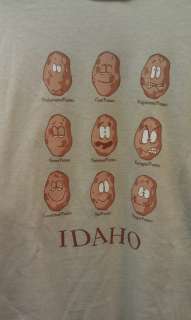 Idaho Potato Many Faces T Shirt  