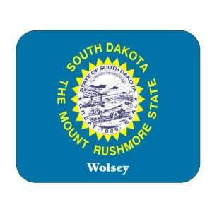  US State Flag   Wolsey, South Dakota (SD) Mouse Pad 