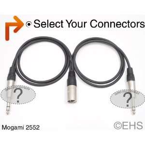    Specialty Y, XLR Male to selection, Mogami 2552 Electronics