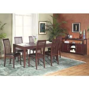  Anderson 7 Piece Dinette Table Set with Leaf in Medium 
