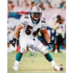  Zach Thomas Dolphins Action 16x20