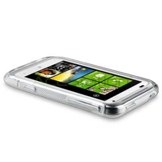   White S Shape TPU Case+LCD Guard+More For HTC Radar 4G T Mobile  