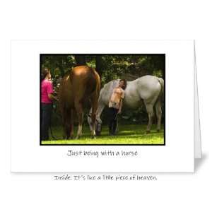  A little piece of horse heaven Friendship Love Greeting 