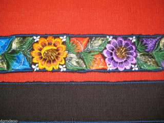 Belt Strap Flowers Embroidery Huipil Guatemala Tribal 6  