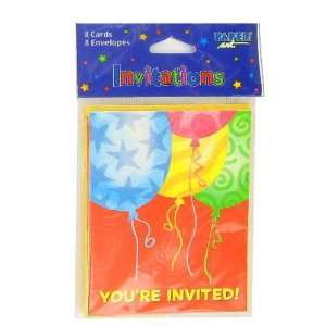  24 Packs of 8 Festive Balloons Invitations