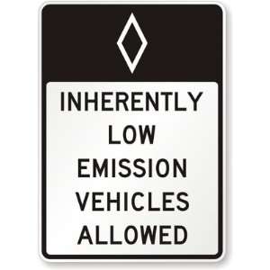 HOV symbol) Inherently Low Emission Vehicles Allowed Engineer Grade 