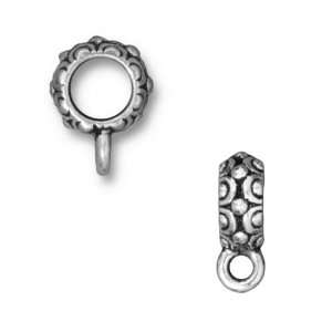  Fine Silver Plated Pewter Legend Large 6mm Hole Bail 