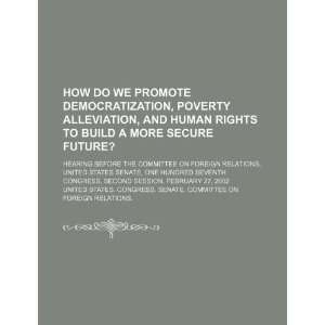  How do we promote democratization, poverty alleviation 