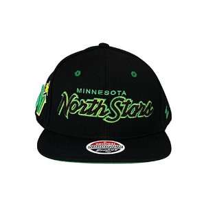  Headliner Minnesota North Stars Snapback Hat Black. Size 