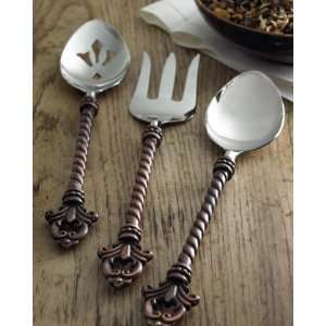  GG Collection ThreePiece FleurdeLis Hostess Set Kitchen 