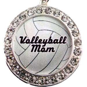  Volleyball Mom Charm & Chain Silver Plated Set Everything 