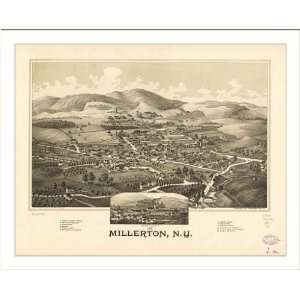  Historic Millerton, New York, c. 1887 (L) Panoramic Map 