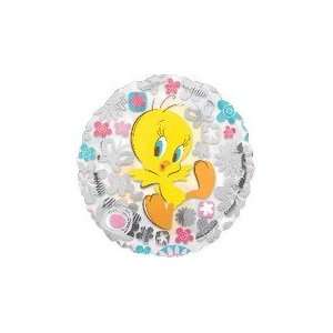  18 Looney Tunes Tweety Clearly Flowers   Mylar Balloon 