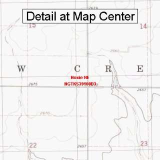  USGS Topographic Quadrangle Map   Hoxie NE, Kansas (Folded 