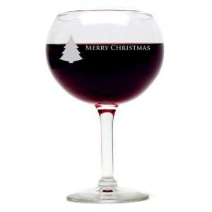  Christmas Tree Red Wine Glass
