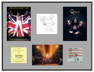 Freddie Mercury Queen Memorabilia Posters Autographs  