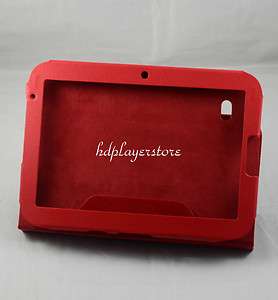   Quality Red Leather Case r+Film+Stylus For Lenovo Ideapad K1 Tablet