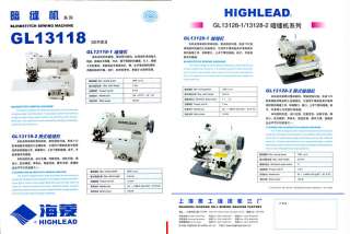 The GL13128 1 is Highleads portable industrial blind stitch machine 