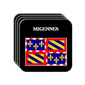 Bourgogne (Burgundy)   MIGENNES Set of 4 Mini Mousepad 