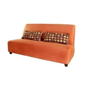  Adrien Microsuede Armless Sofa in Tuscan Furniture 
