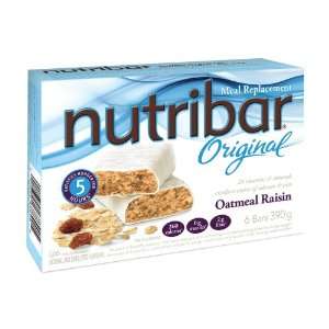  Nutribar Original Meal Replacement, Oatmeal Raisin, 6 Bar 