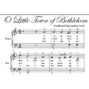  O Little Town of Bethlehem Easiest Piano Sheet Music 