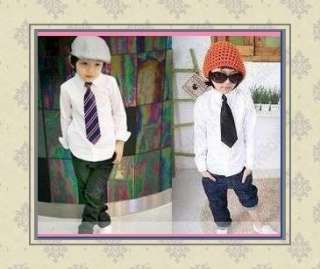 Wholesale 5pcs Satin Child School Boy Skinny Wedding Color Necktie 