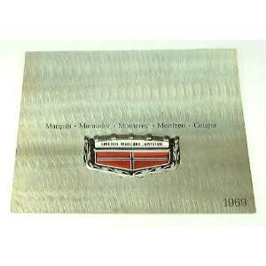  1969 69 MERCURY BROCHURE Marquis Marauder Cougar 