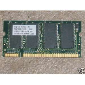  256MB DDR PC2100 266MHZ SODIMM Notebook Memory   Hynix 