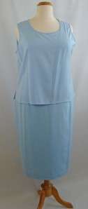 New Woman Blue Nina Massini Plus Size 3 Piece Skirt Suit Size 18 