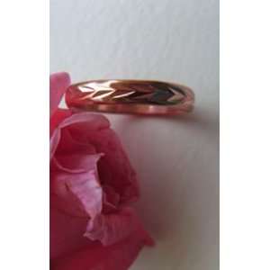  Solid Copper Ring CR029 Size 8 