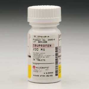  Allscripts Ibuprofen Tablets 200mg   Btl of 50 Health 
